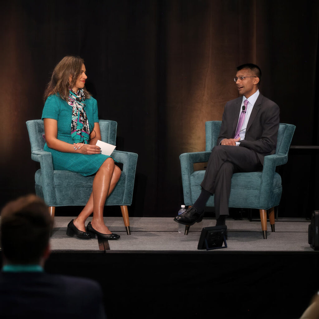 Fireside chat with keynote speaker Dr. Dave Choksi and Dr. Kara Walker.