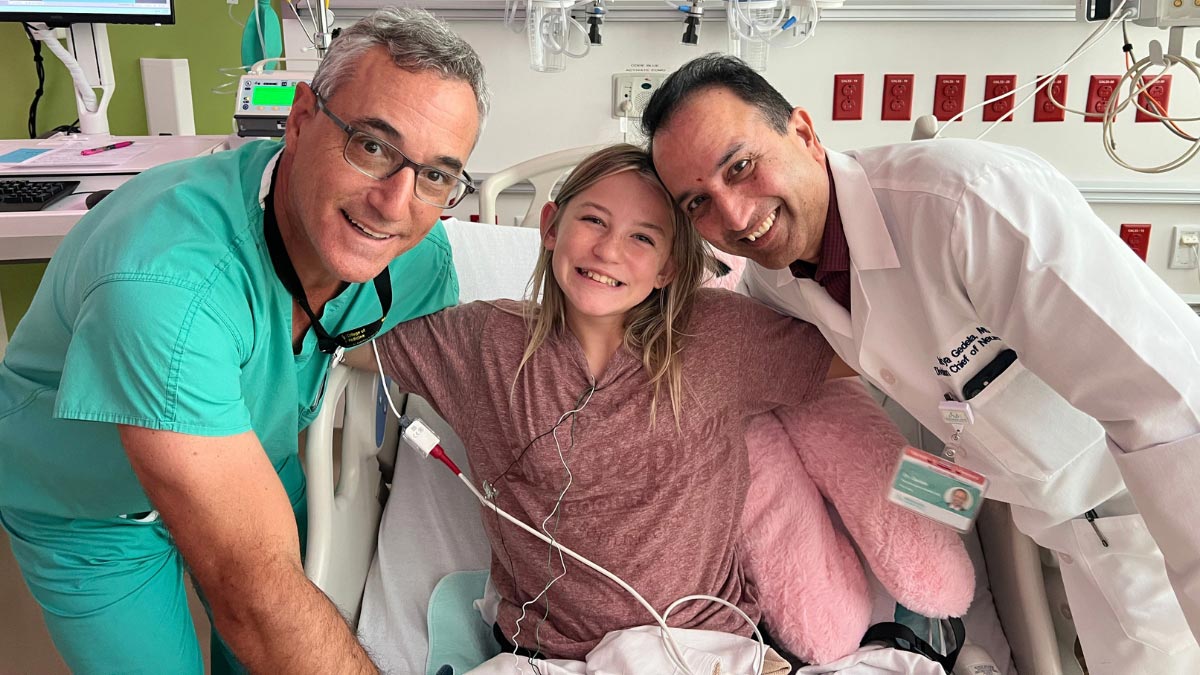 Dr. Gregory Olavarria, Kaylee Hill, Dr. Satyanarayana Gedela